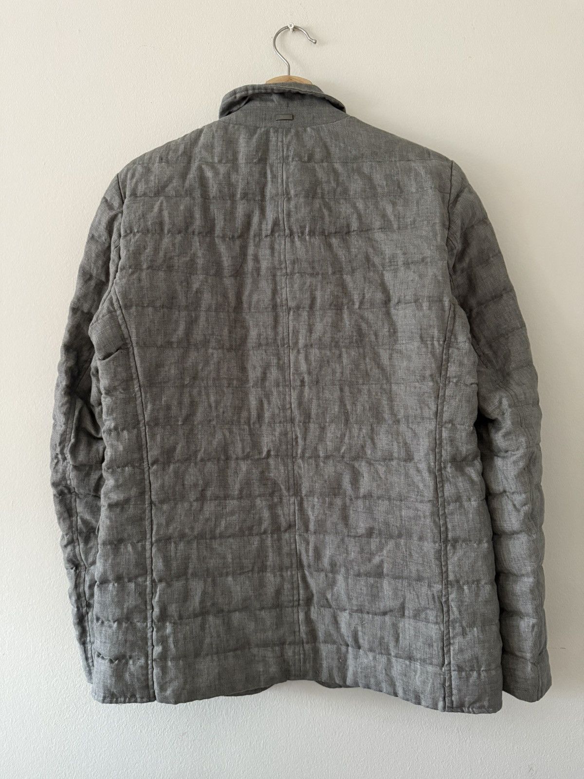Herno Herno Down Jacket Grey Quilted Wool 2 giacco linen shell men Size US S / EU 44-46 / 1 - 3 Thumbnail