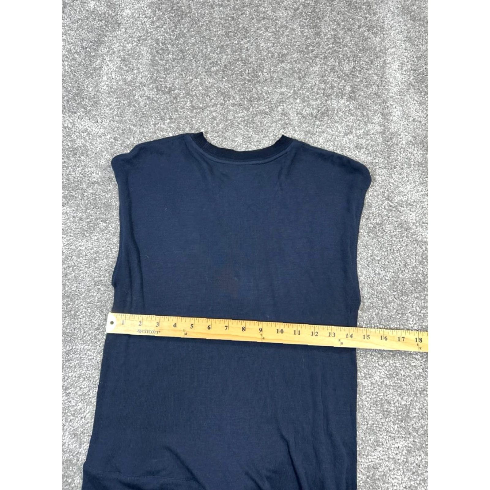 Rag & Bone RAG & BONE Midi Dress Womens XS Blue Belted Blouson Knit Size XS / US 0-2 / IT 36-38 - 7 Thumbnail