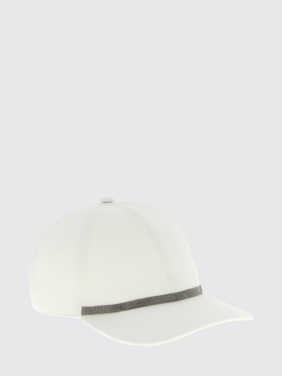 Brunello Cucinelli Brunello Cucinelli Hat Woman White Size ONE SIZE - 1 Thumbnail