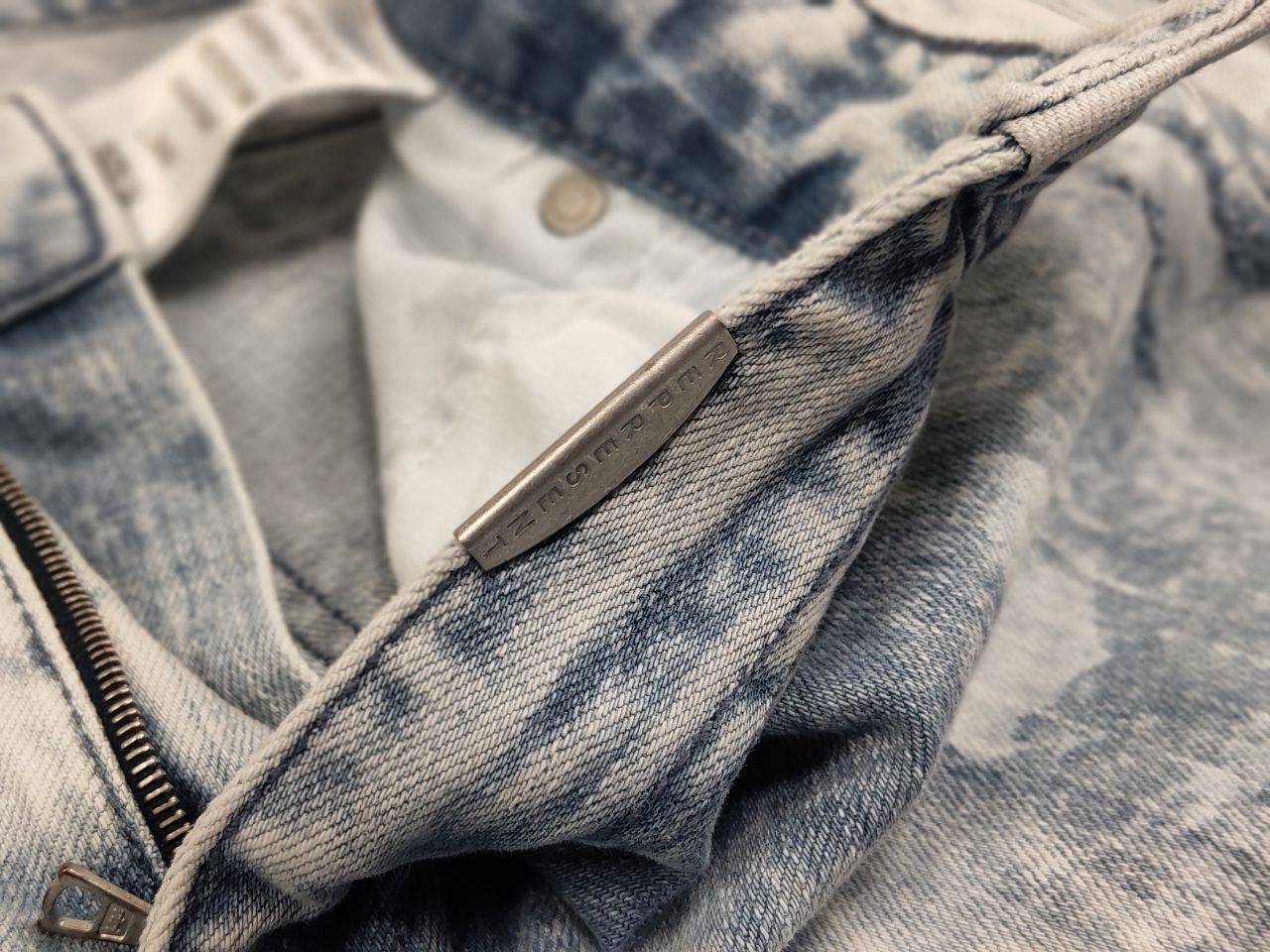 Represent Clo. Represent Design Blue Distressed Painted Denim Slim Jeans Size US 34 / EU 50 - 12 Thumbnail