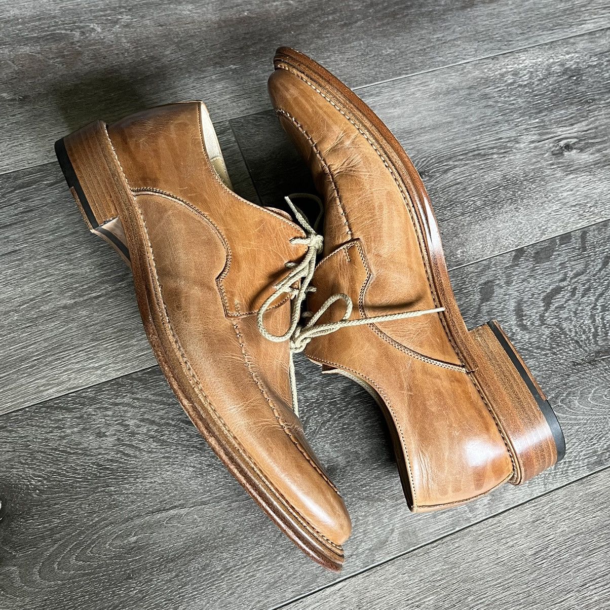 Mirage × Vintage Vintage 1980s Mirage Oxford Lace Leather Loafers Shoes 40.5 Size US 10 / EU 43 - 2 Thumbnail