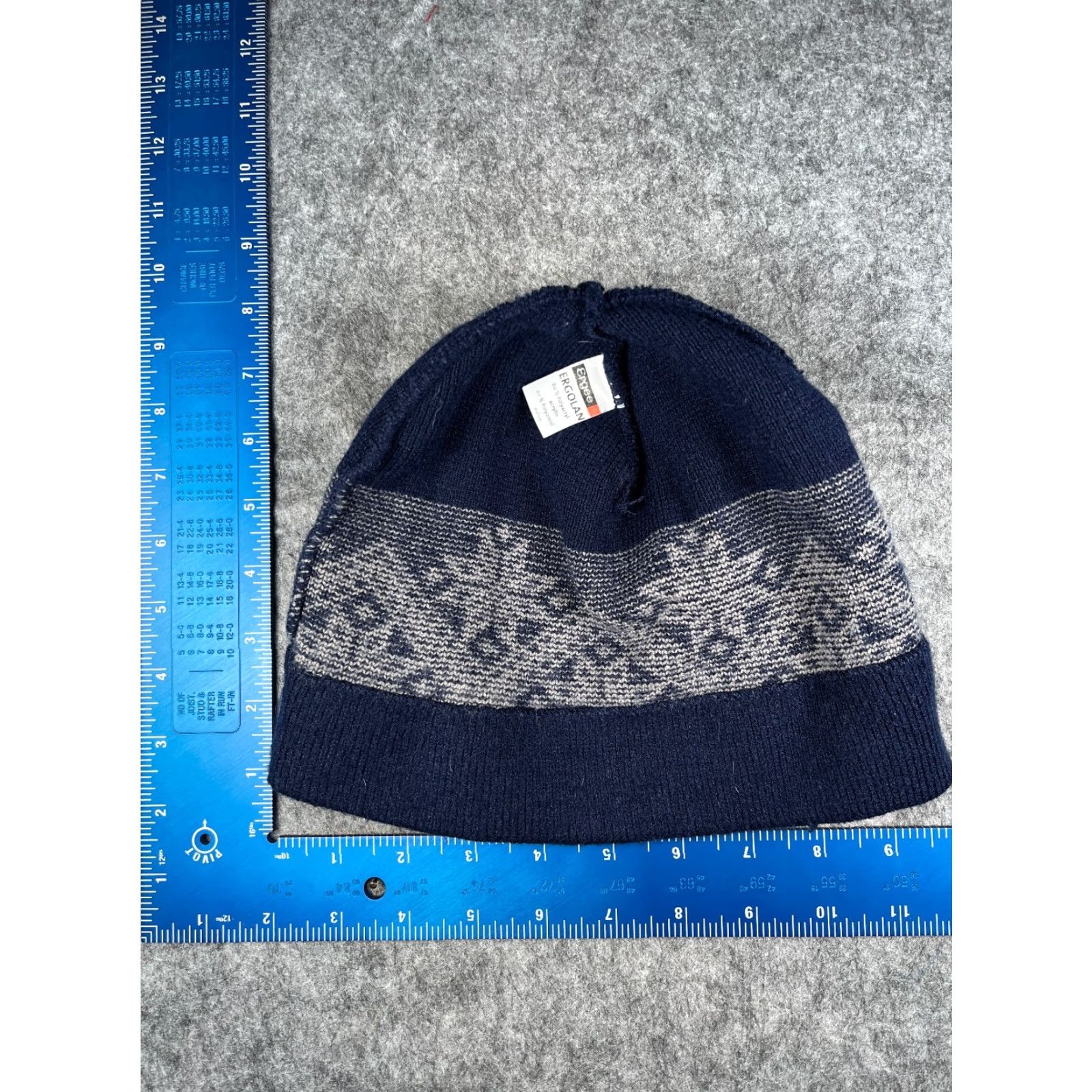 Vintage Ergee Ergolan Beanie Adult One Size Blue White Fair Isle Knit Polyacrylic Blend Hat/Cap Unisex Adults Beanie Fair Isle Outdoor Ski 90s Mens Size ONE SIZE - 5 Thumbnail