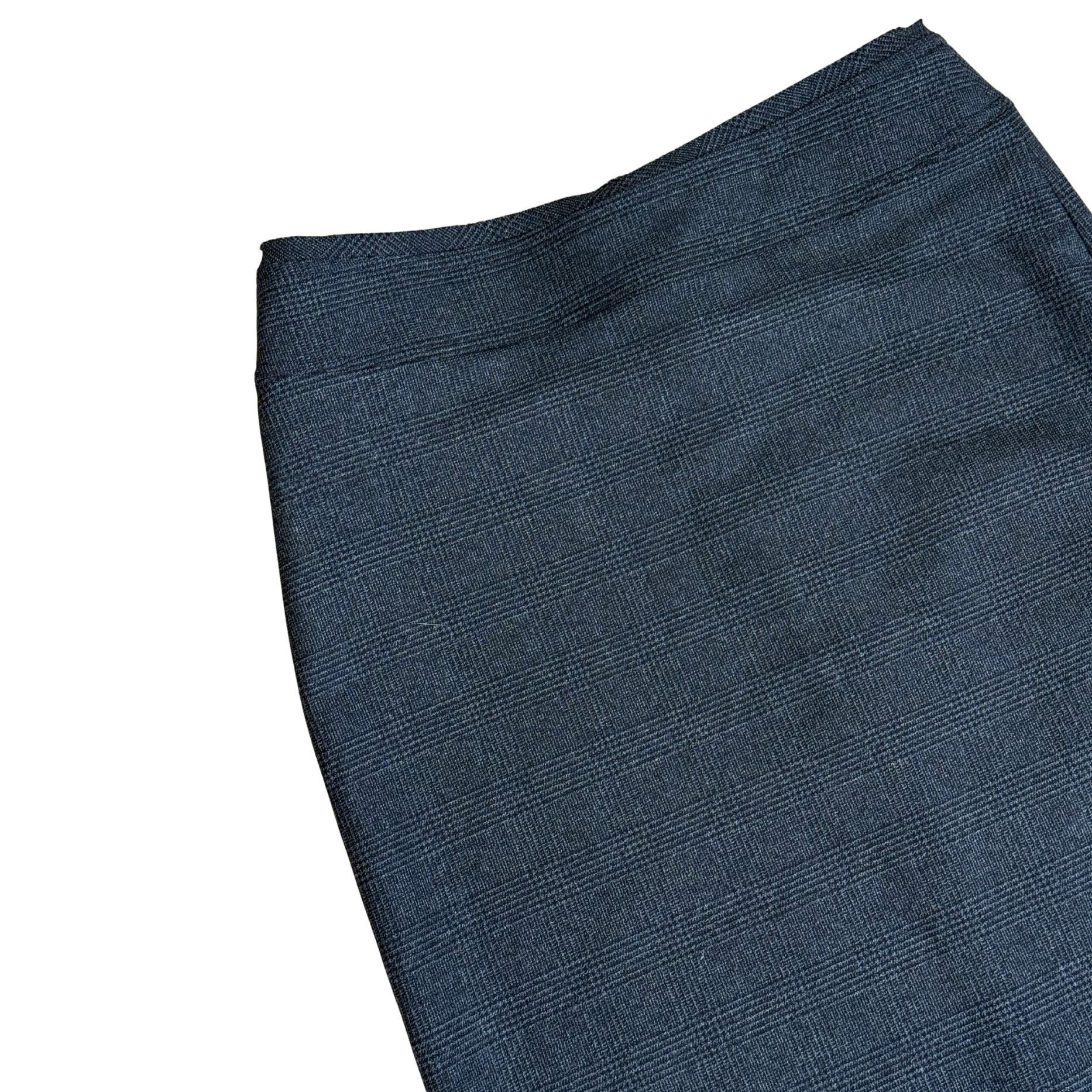 BEC + BRIDGE BEC + BRIDGE Tali Check-Print Stretch-Woven Midi Grey Skirt Size 26" / US 2 / IT 38 - 3 Thumbnail