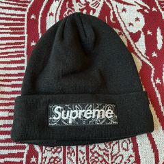 New Era Supreme Bandana Box Logo Beanie | Grailed