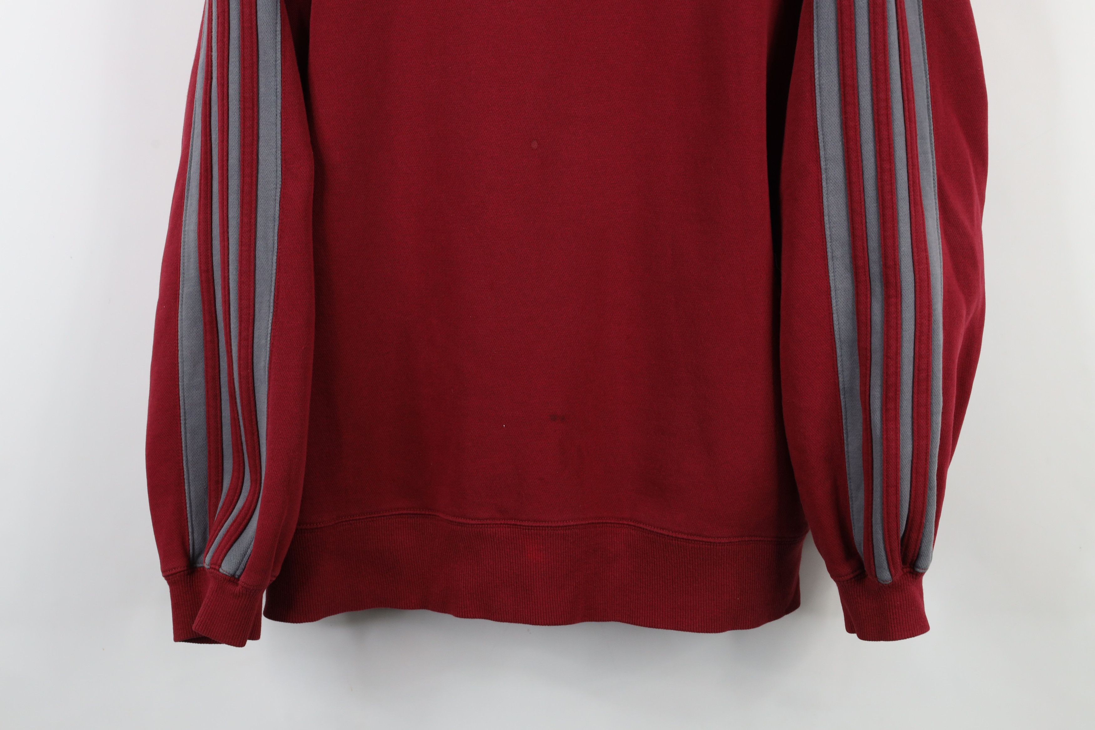 Adidas × Vintage Vintage 90s Adidas Spell Out Striped Crewneck Sweatshirt Size US M / EU 48-50 / 2 - 3 Thumbnail