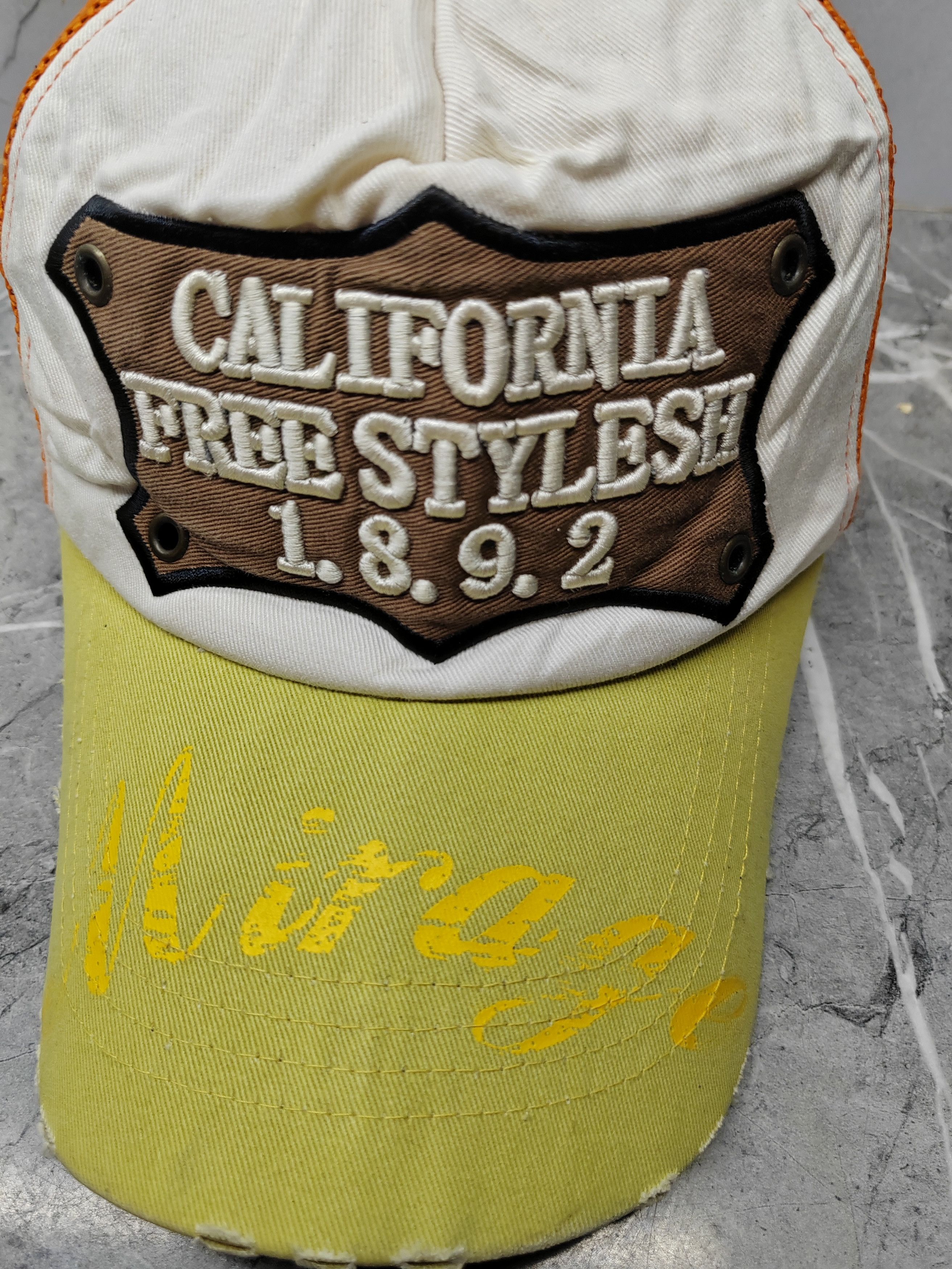 Vintage California Distressed Style Trucker Hat Cap Size ONE SIZE - 3 Thumbnail