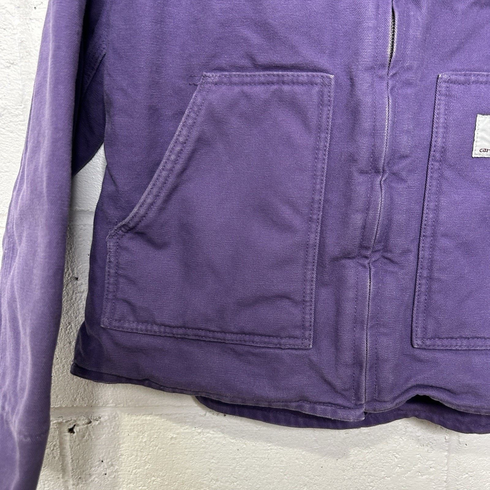 Carhartt Vintage Carhartt Sherpa-Lined Sierra Jacket “Grape” WJ022 Size S / US 4 / IT 40 - 4 Thumbnail