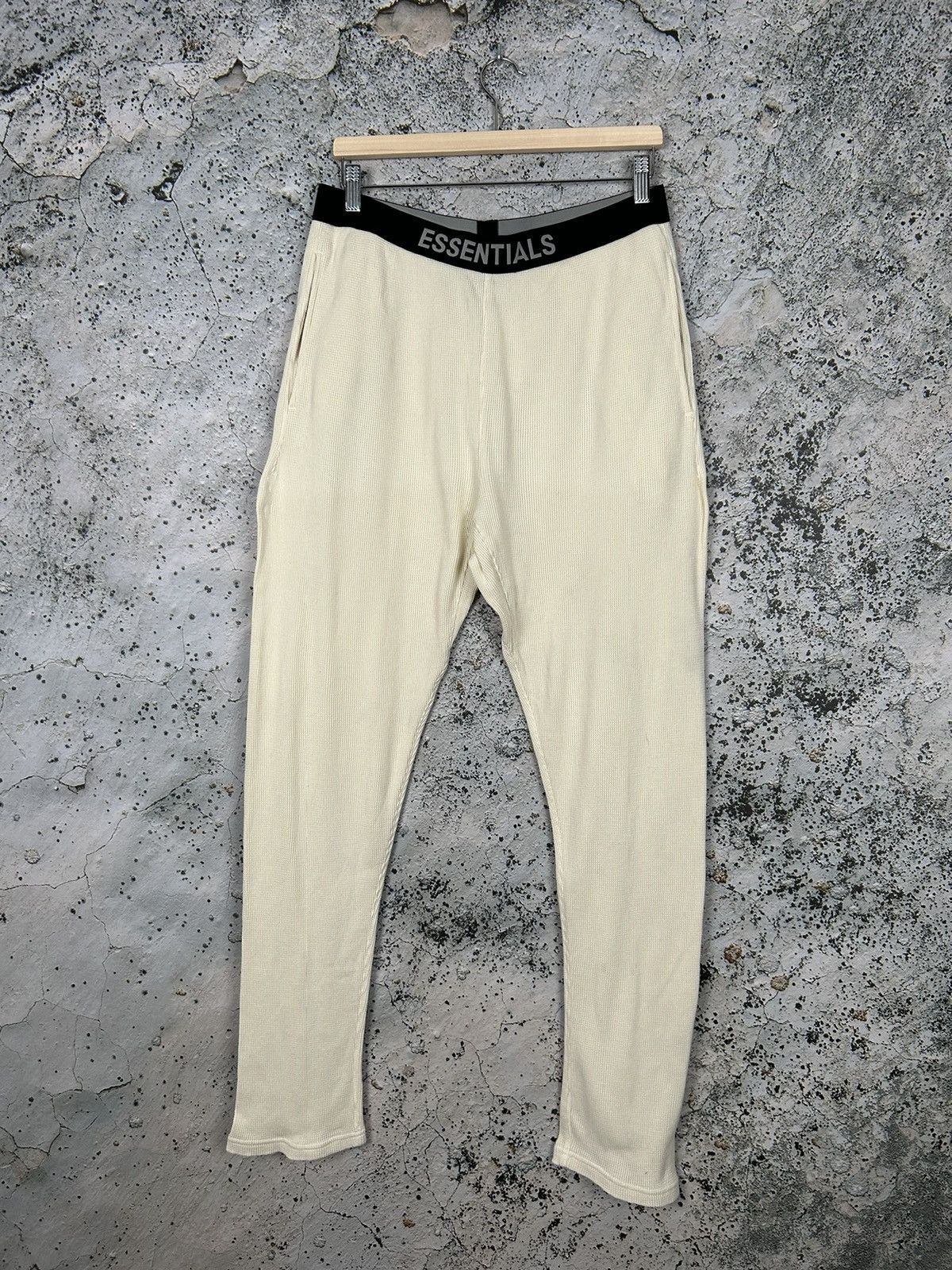 Fear Of God Essentials Sweatpants Cream Streetwear Rare