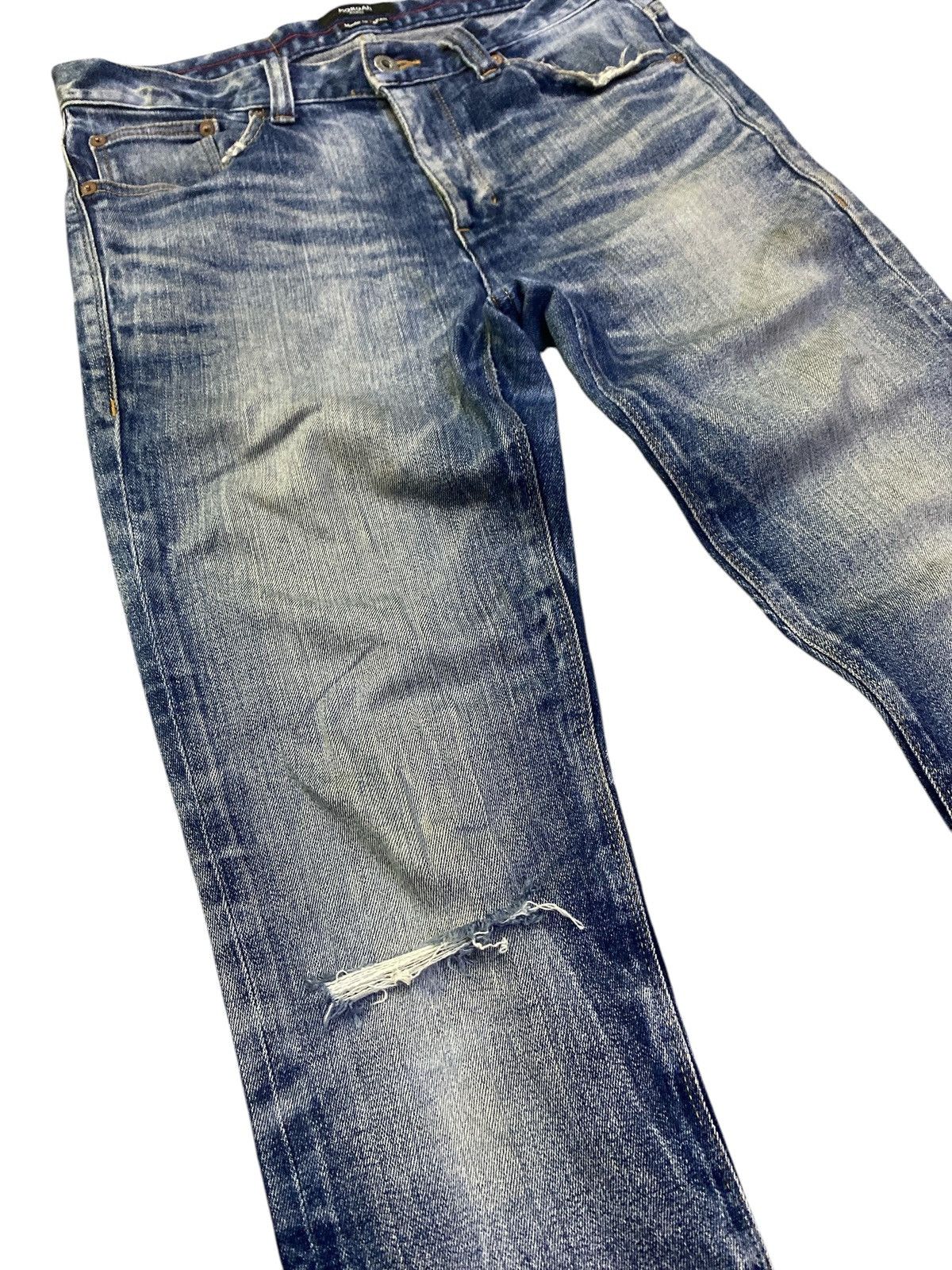 Morgan Homme × Vintage Morgan Homme Distressed Denim Size US 31 - 5 Thumbnail