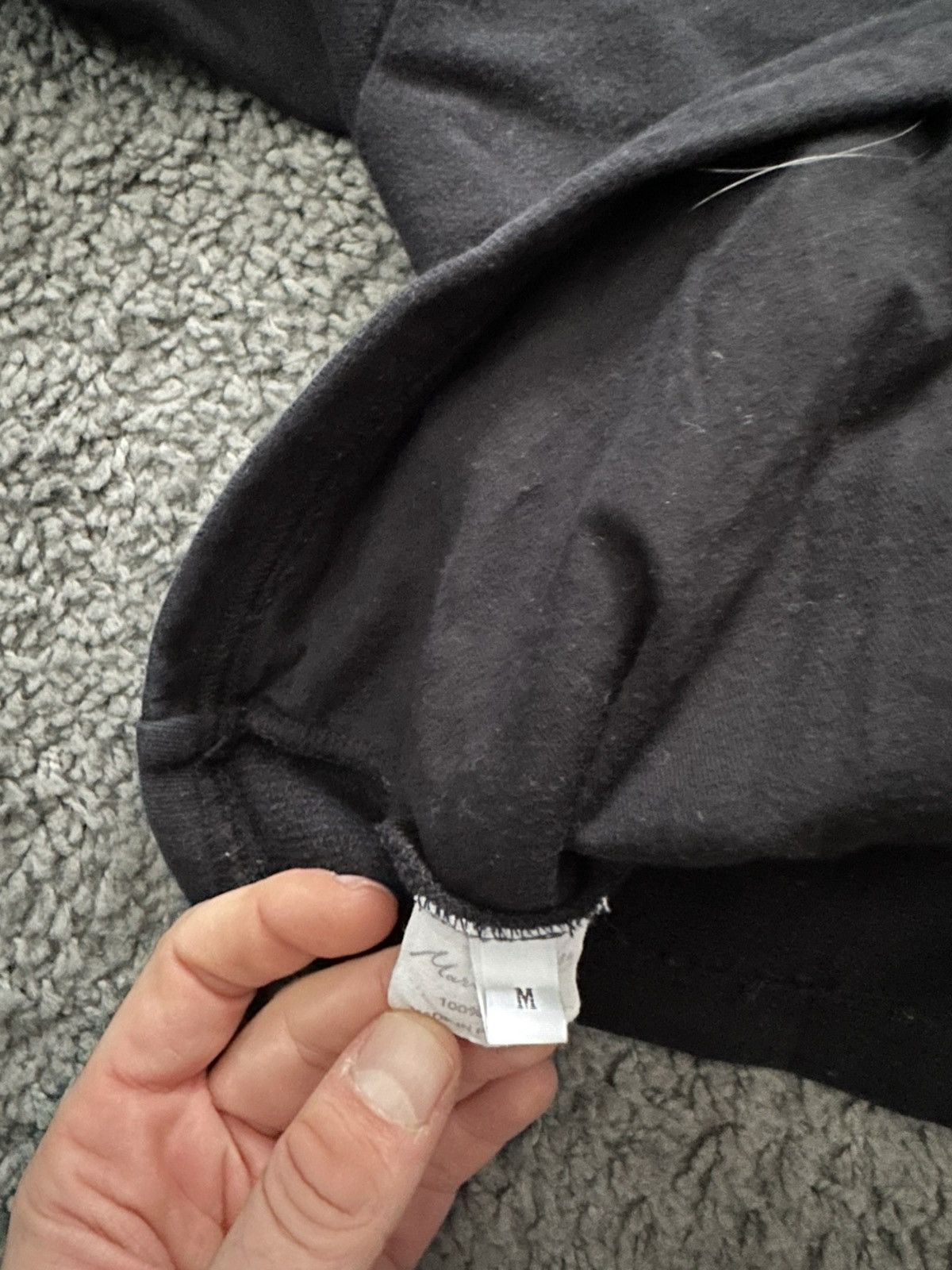 Martine Rose Martine Rose Black Collapsed Hoodie Size US M / EU 48-50 / 2 - 3 Thumbnail