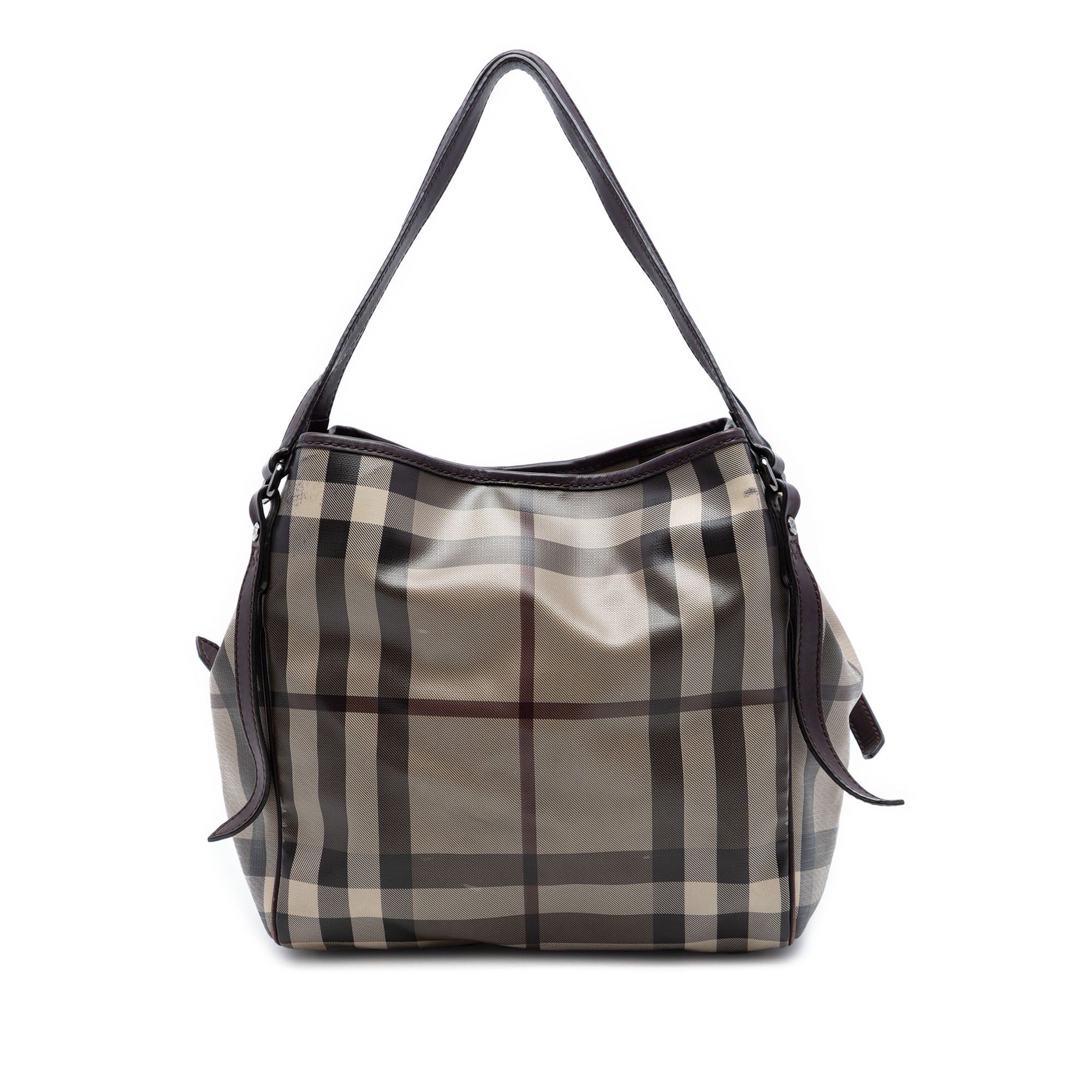 Burberry Small Smoke Check Coated Canvas Canterbury Tote Size ONE SIZE - 1 Thumbnail