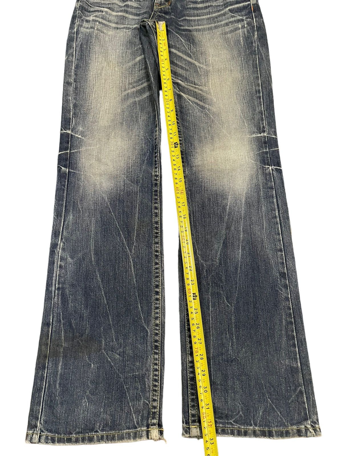14th Addiction Vintage Japanese Brand Blue Thunder Wash Style Bootcut Jeans Size US 29 - 12 Thumbnail
