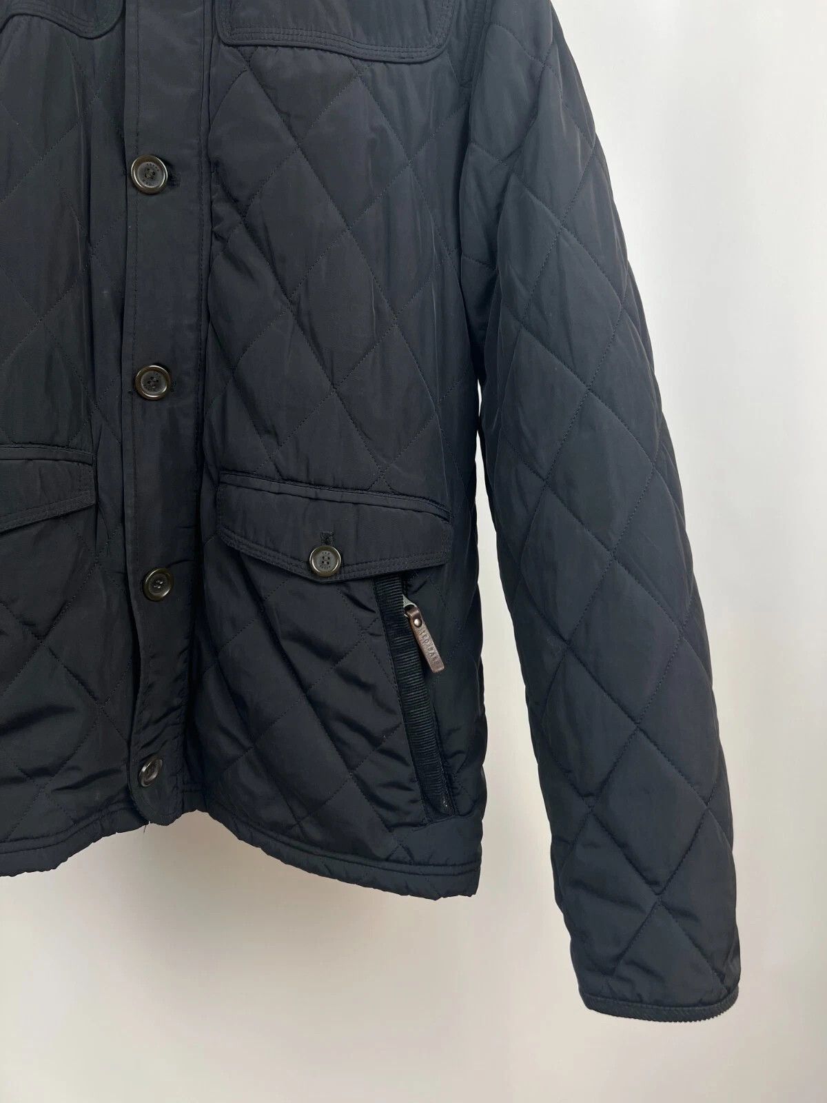 Ted Baker Ted Baker London Men's Black Corduroy Collar Quilted Jacket Size US L / EU 52-54 / 3 - 11 Thumbnail