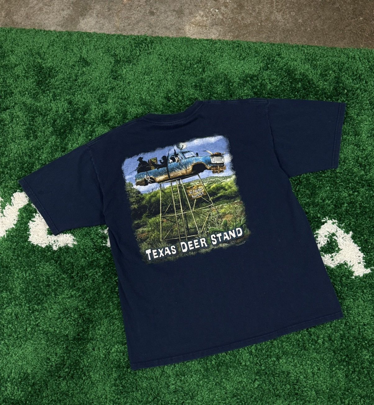 Vintage Vintage Gildan Texas Deer Stand Truck Hunting Camo XL Size US XL / EU 56 / 4 - 1 Thumbnail