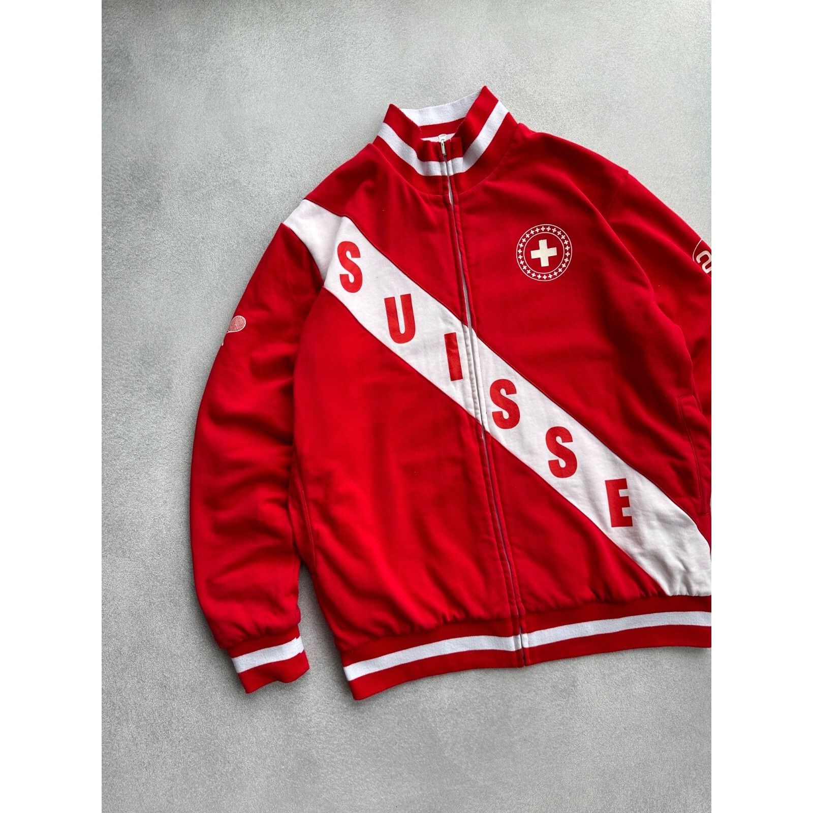 Vintage VTG Roger Federer Switzerland Tennis Reversible Heavy Zip Ol Size US XL / EU 56 / 4 - 2 Thumbnail