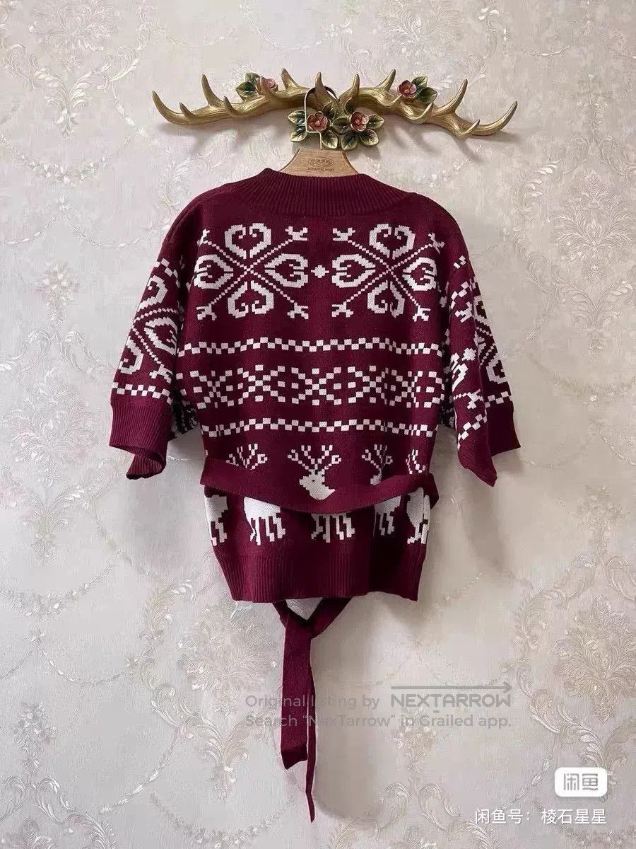 Dolce & Gabbana DG Runway Wool Nordic Christmas Cardigan. Size M / US 6-8 / IT 42-44 - 8 Thumbnail