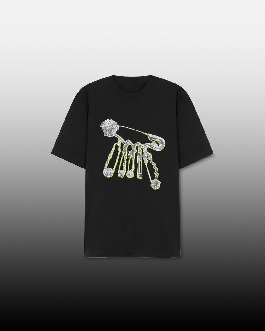 Other Black Pop Pin Graphic T-Shirt – Bold Cotton Streetwear Tee Size US L / EU 52-54 / 3 - 1 Thumbnail