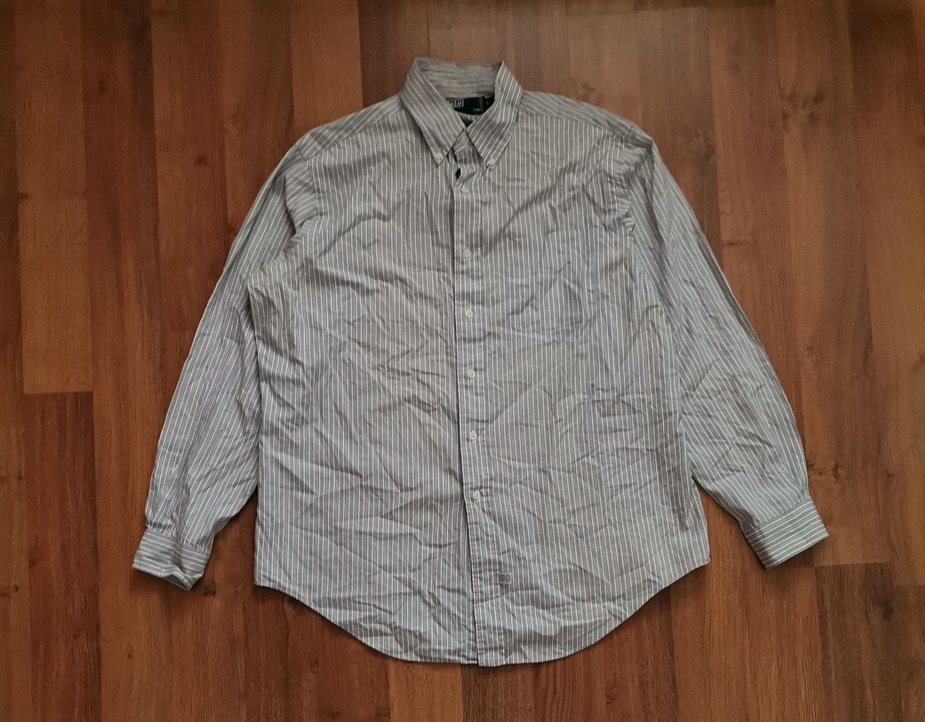 Polo Ralph Lauren Vintage Polo Ralph Lauren Striped Shirt Size US L / EU 52-54 / 3 - 1 Thumbnail