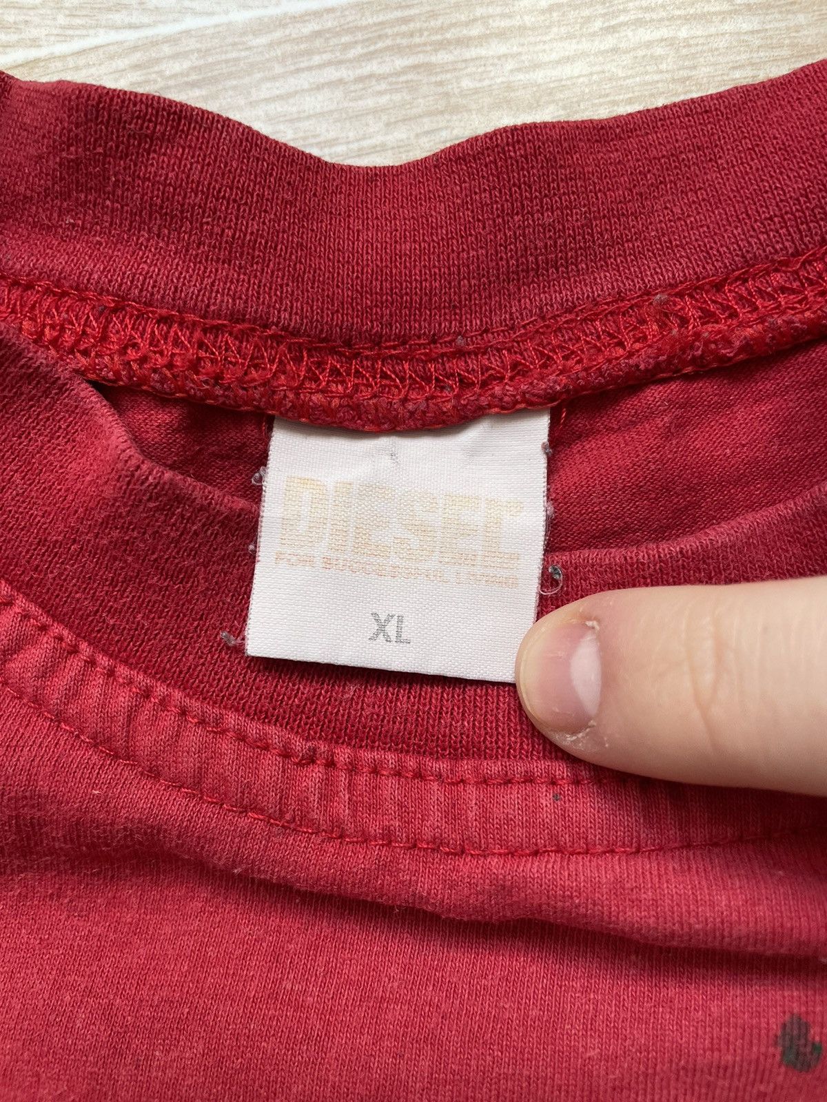Diesel × Vintage Vintage Diesel Avantgarde Y2K Overprint Middle Logo Tee XL Size US XL / EU 56 / 4 - 12 Thumbnail