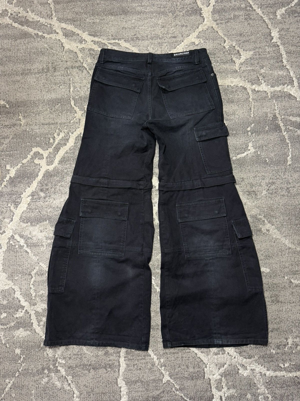 Balenciaga Balenciaga Convertible Flare Cargo Denim Size US 34 / EU 50 - 2 Thumbnail