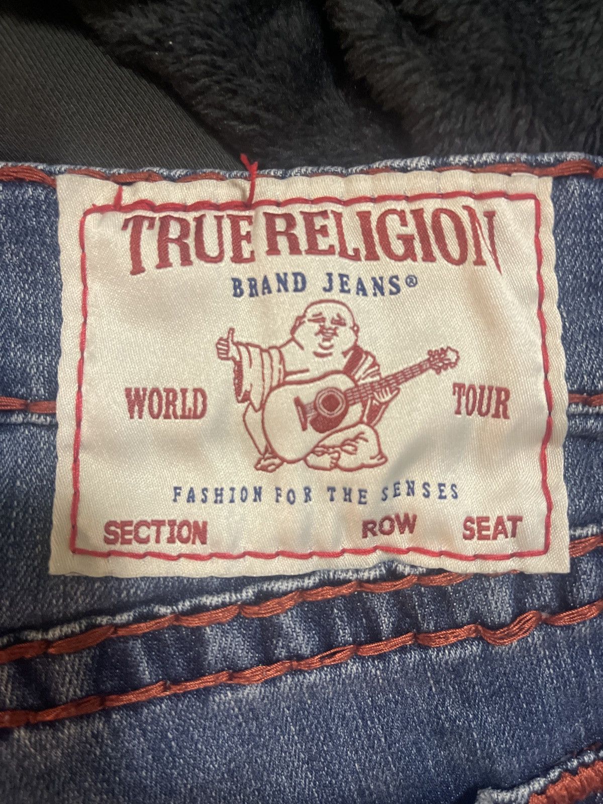 image of Ricky Straight True Religion Jeans in Blue, Men's (Size 34)