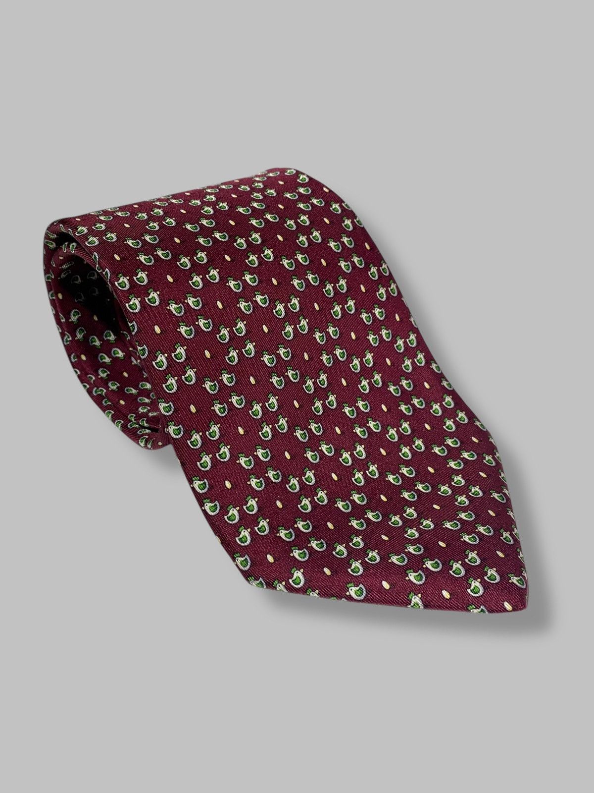 Salvatore Ferragamo Salvatore Ferragamo Vintage Silk Tie Monogram Size ONE SIZE - 4 Thumbnail