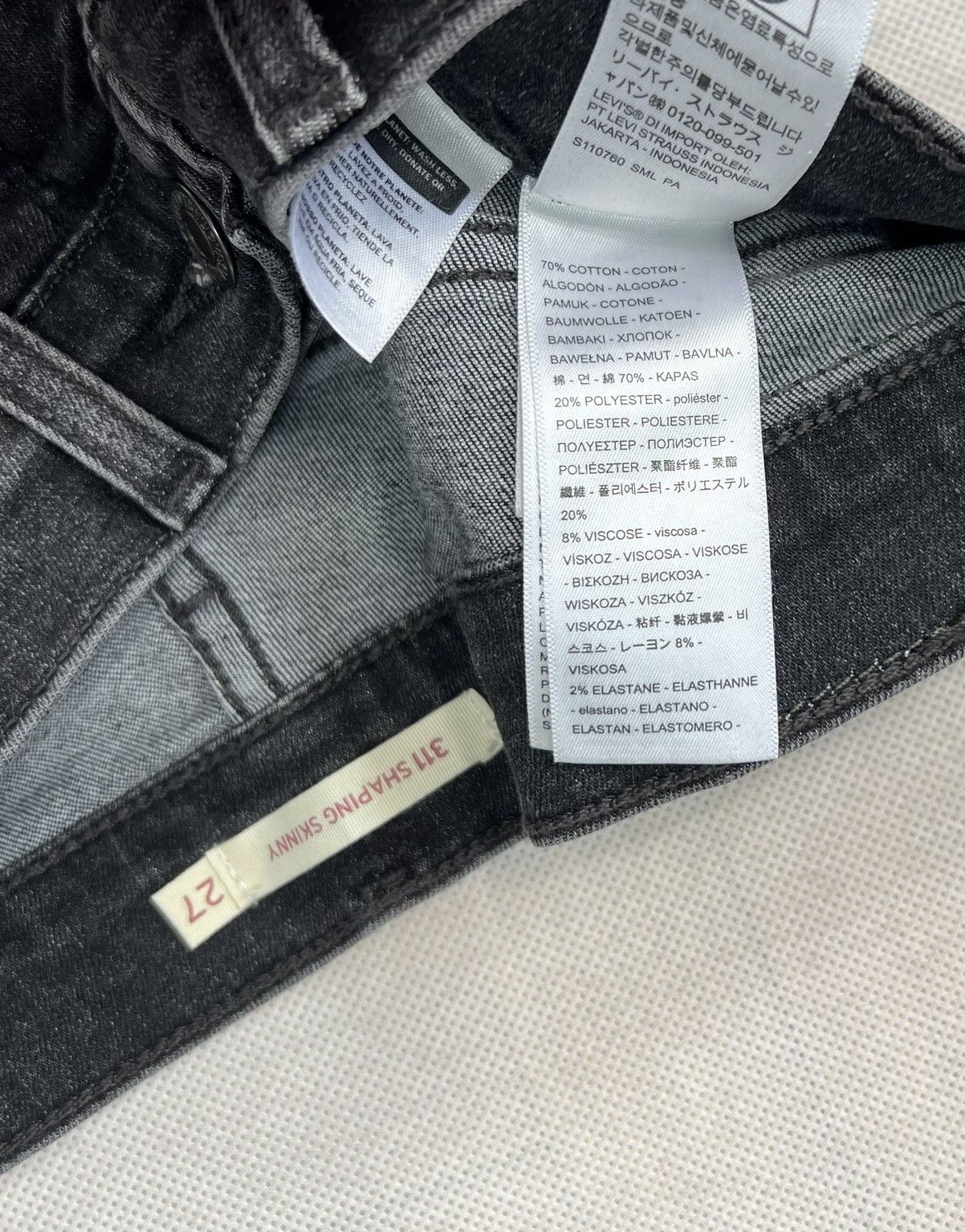 Levi's Spodnie Levi’s 311 Shaping Skinny Jeans Śliczne Size 27" / US 4 / IT 40 - 5 Thumbnail