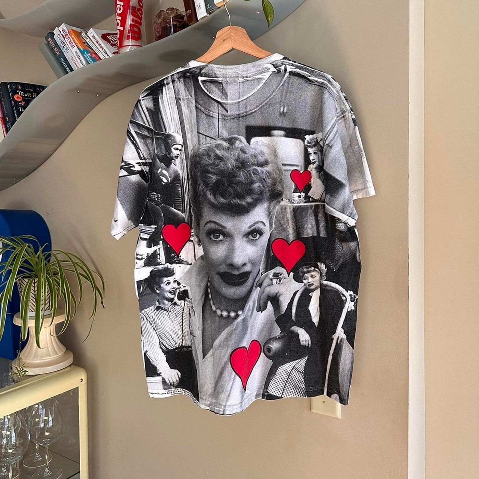 Delta × Vintage Vintage 90s I Love Lucy All Over Print Promo Shirt Size US L / EU 52-54 / 3 - 5 Thumbnail