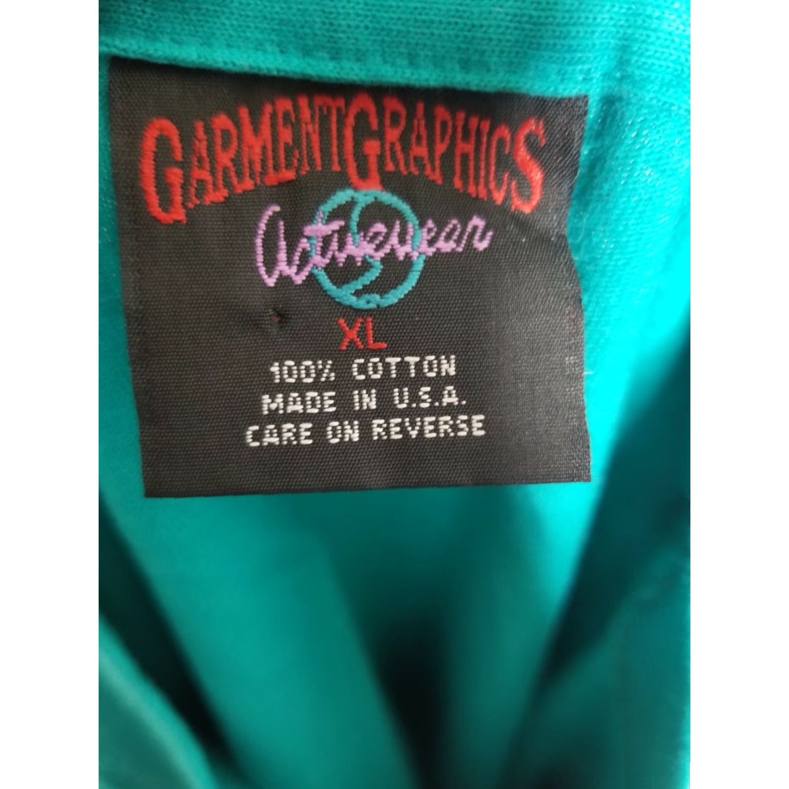 Vintage Vintage Garment Graphics 90s T-Shirt Mens XL Blue All Classics Calendar Mother's Day Tee Short Sleeve Cotton Graphic Print Unisex Adults Size US XL / EU 56 / 4 - 5 Thumbnail