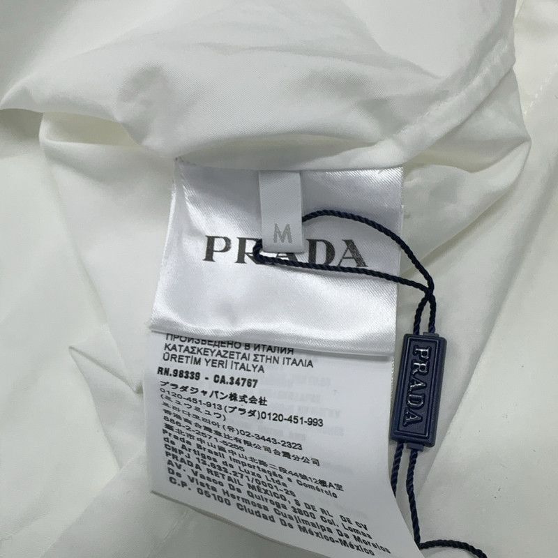 Prada Prada White Metal Triangle Zip Shirt-2506 Size US M / EU 48-50 / 2 - 3 Thumbnail