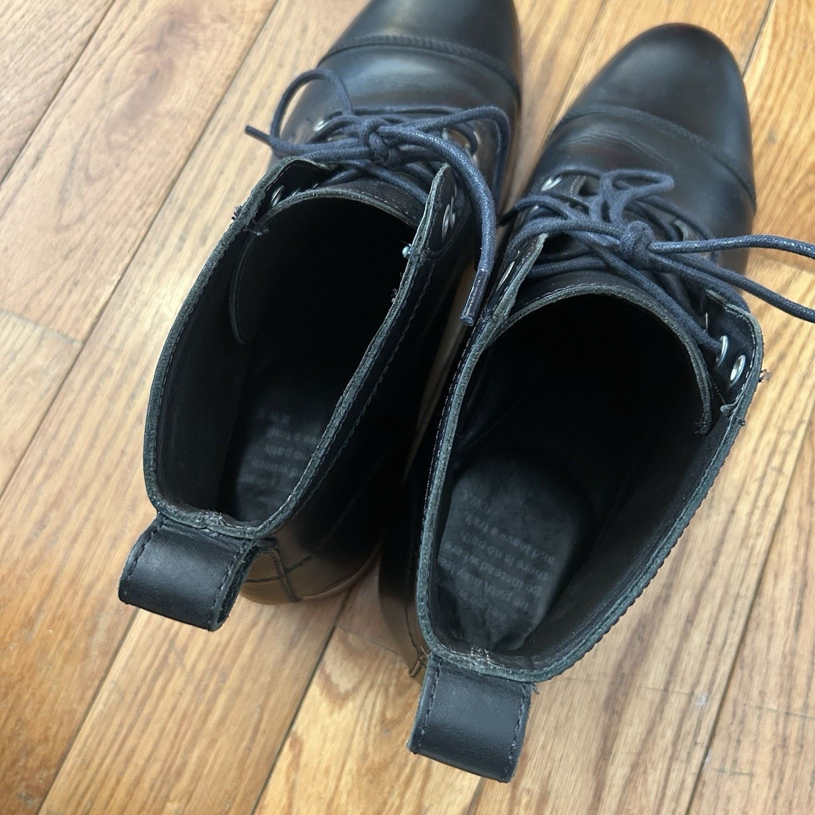 HELM The Hollis Black Leather Cap Toe Work Hybrid Boots Size 12 Size US 12 / EU 45 - 5 Thumbnail