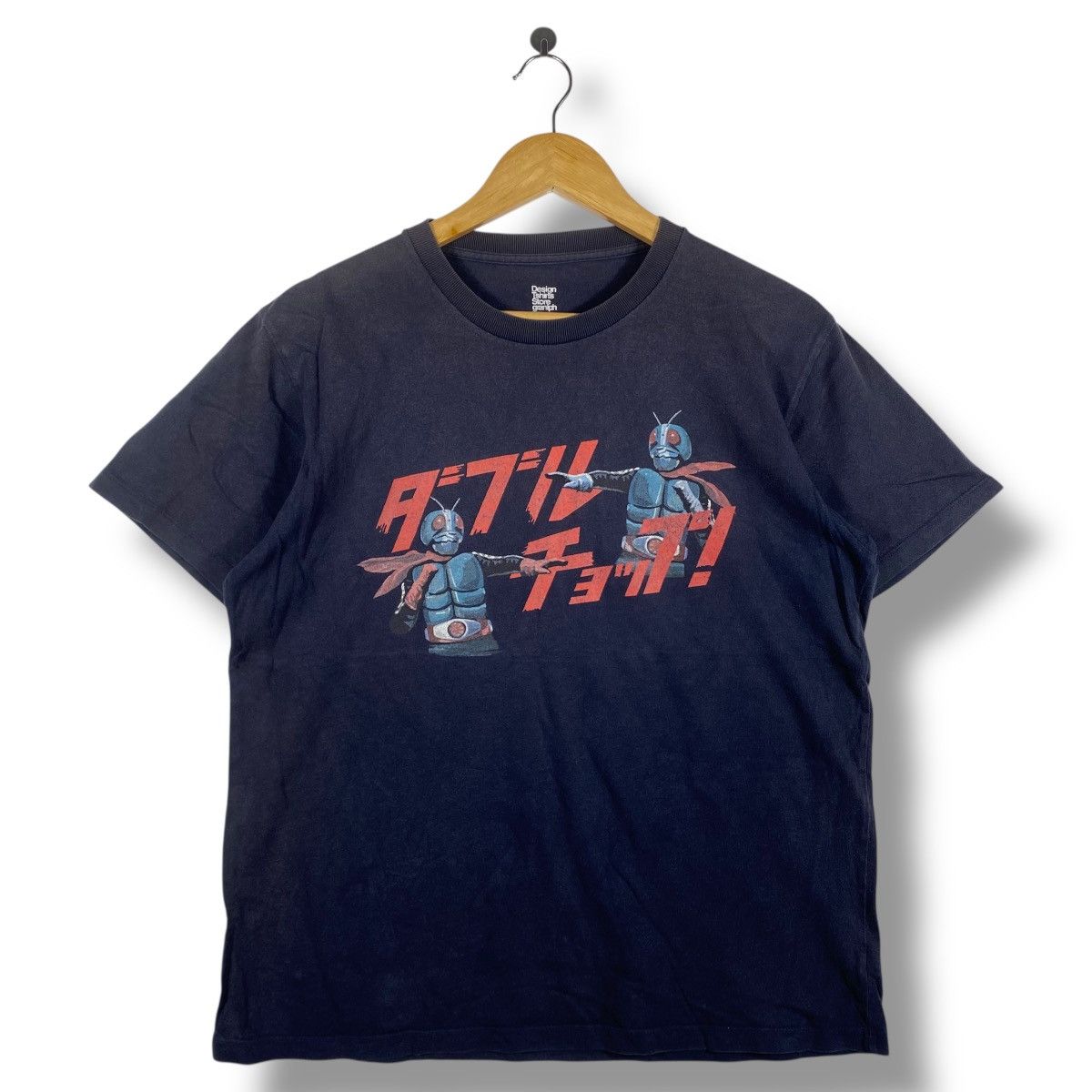 Japanese Brand Masked Rider ICHIGO & NIGO Graphic Faded Tee Shirt Size US L / EU 52-54 / 3 - 1 Thumbnail