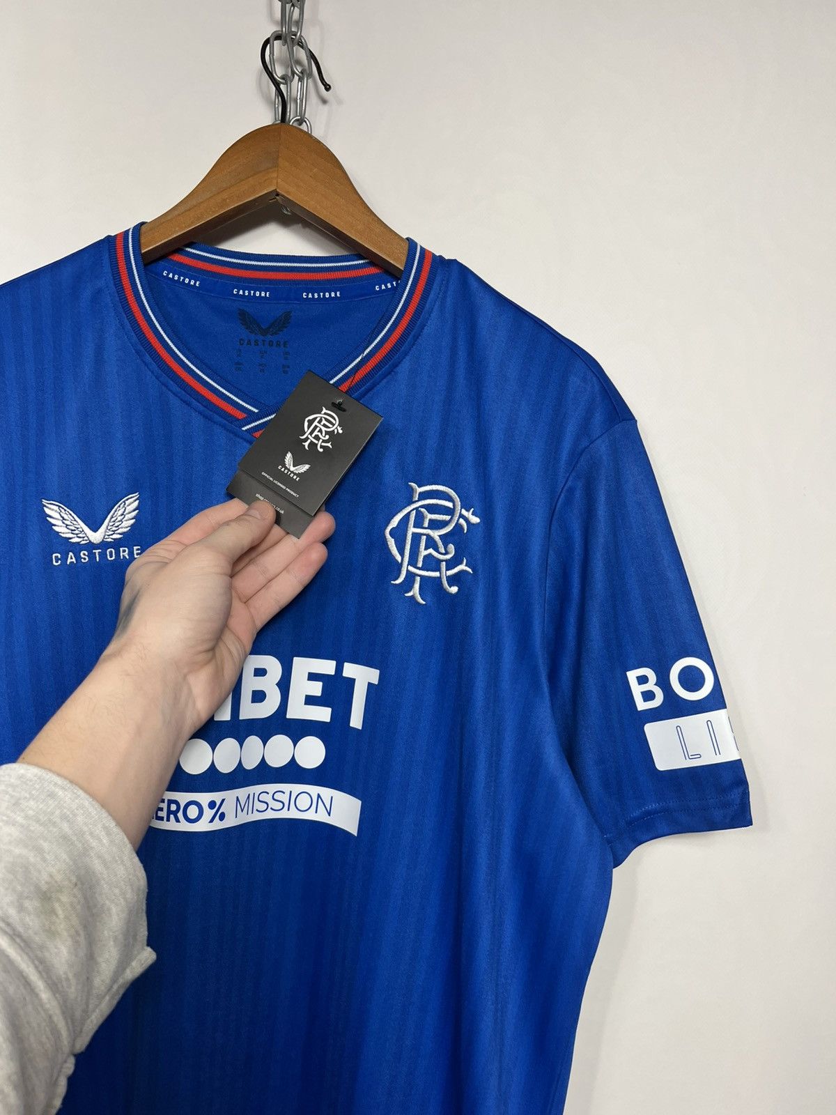 Castore Castore Glasgow Rangers 2023/24 Football Soccer Jersey Size US XL / EU 56 / 4 - 3 Thumbnail