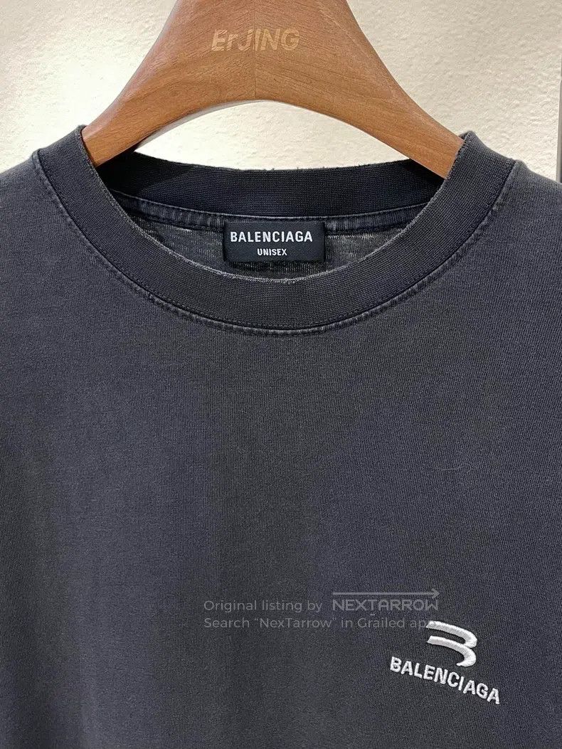 Balenciaga Balenciaga Double Hook Embroidery Logo Crew Neck Short Sle Size US S / EU 44-46 / 1 - 2 Thumbnail