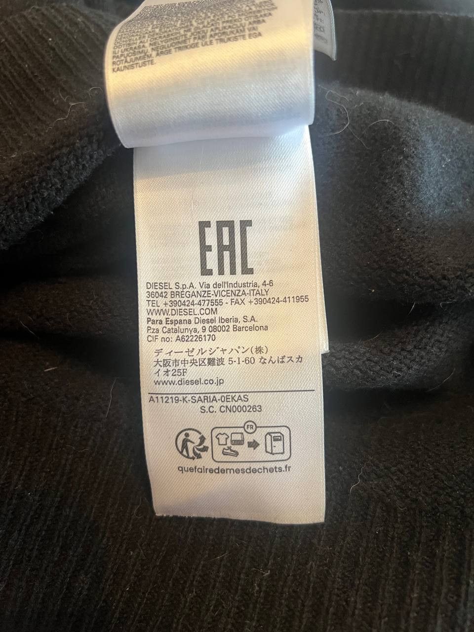 Diesel Diesel knitted sweater Size US L / EU 52-54 / 3 - 6 Thumbnail