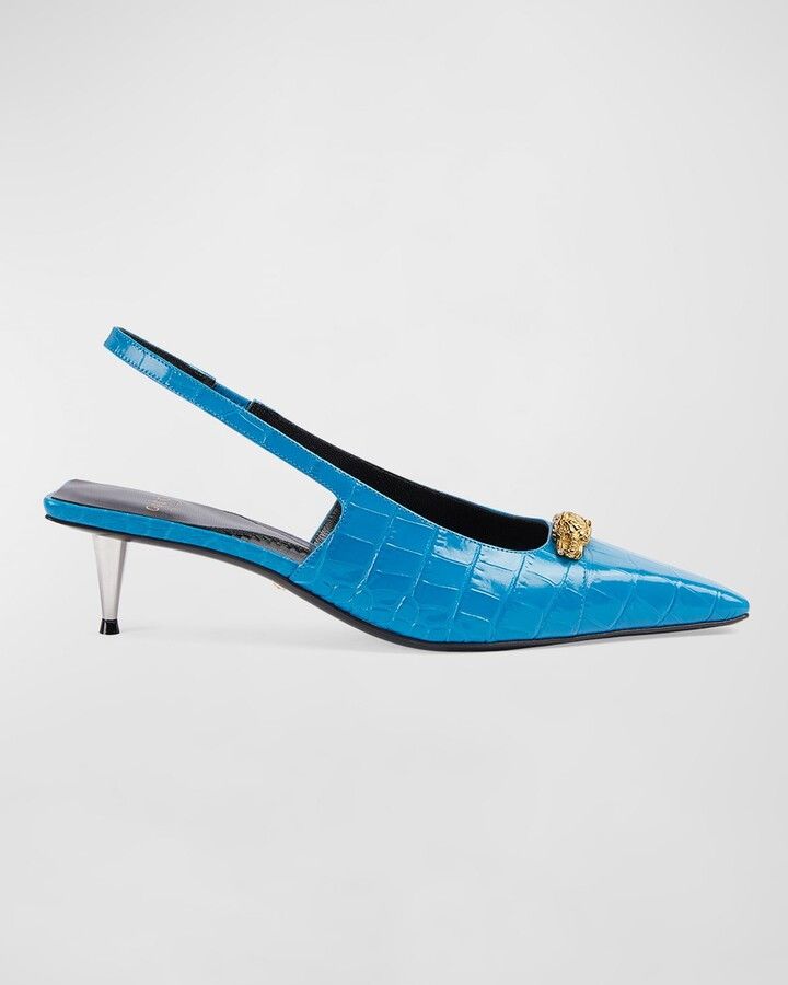 Gucci o1s1wg110125 Slingback Pumps in Blue Size US 9.5 / IT 39.5 - 1 Thumbnail