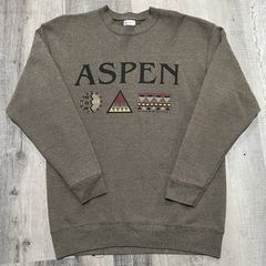 Vintage 90s Aspen Colorado Embroidered Crewneck