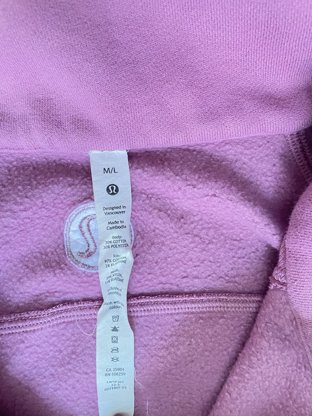 Lululemon Lululemon Scuba Quarter Zip – Magenta M/L, $69 Size M / US 6-8 / IT 42-44 - 6 Thumbnail