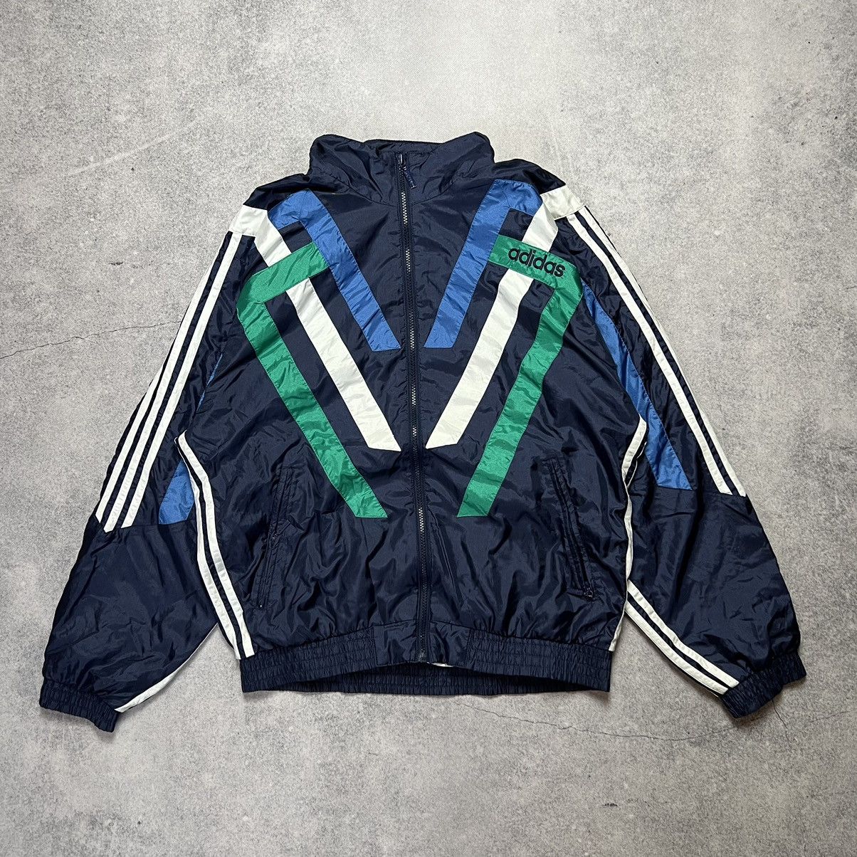 Adidas Vintage Adidas Retro 90s Nylon Track Suit Y2K Light Jacket Size US M / EU 48-50 / 2 - 1 Thumbnail