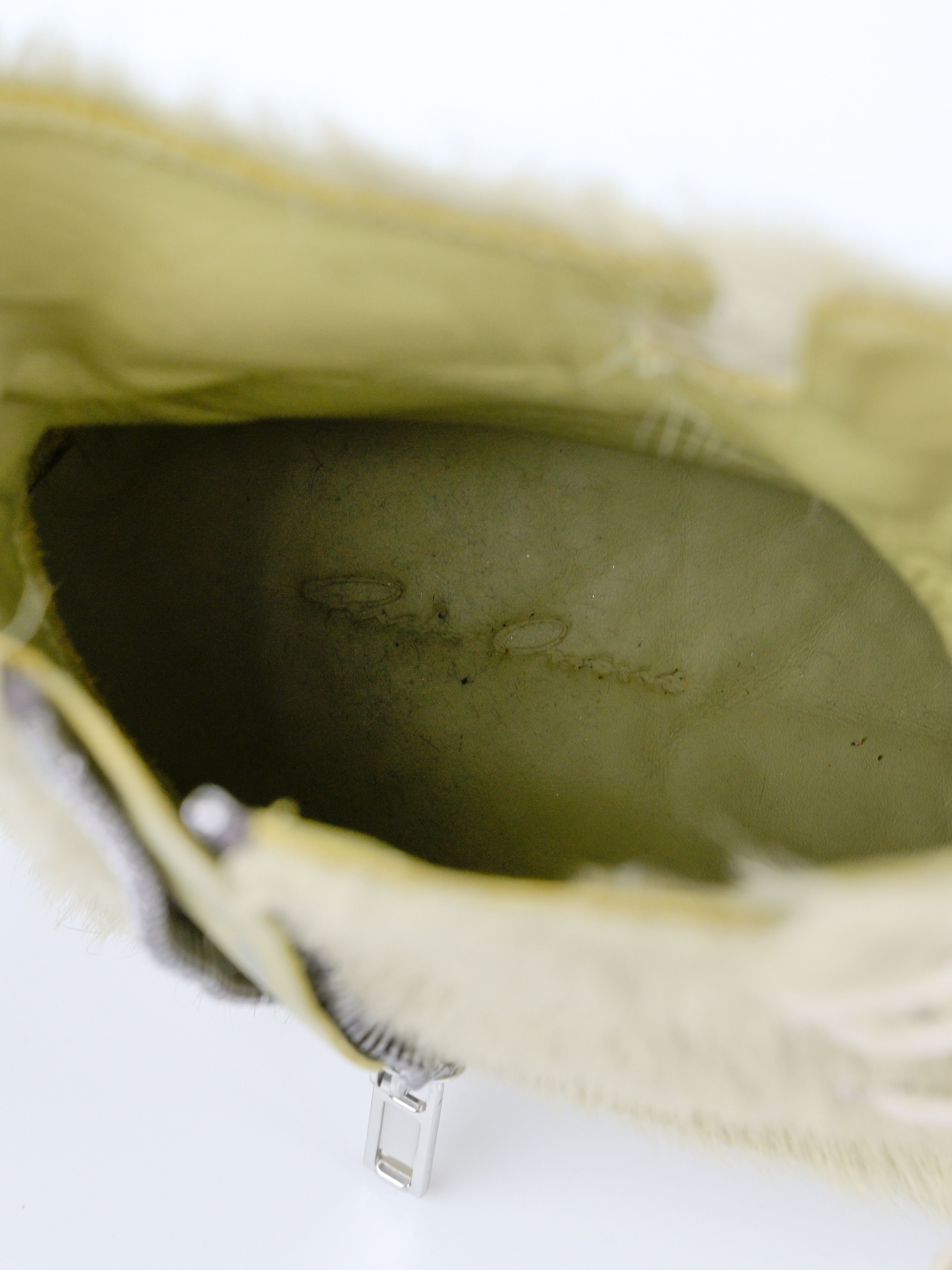 Rick Owens Acid Green Pony Hair Ramones Size US 9 / EU 42 - 16 Thumbnail