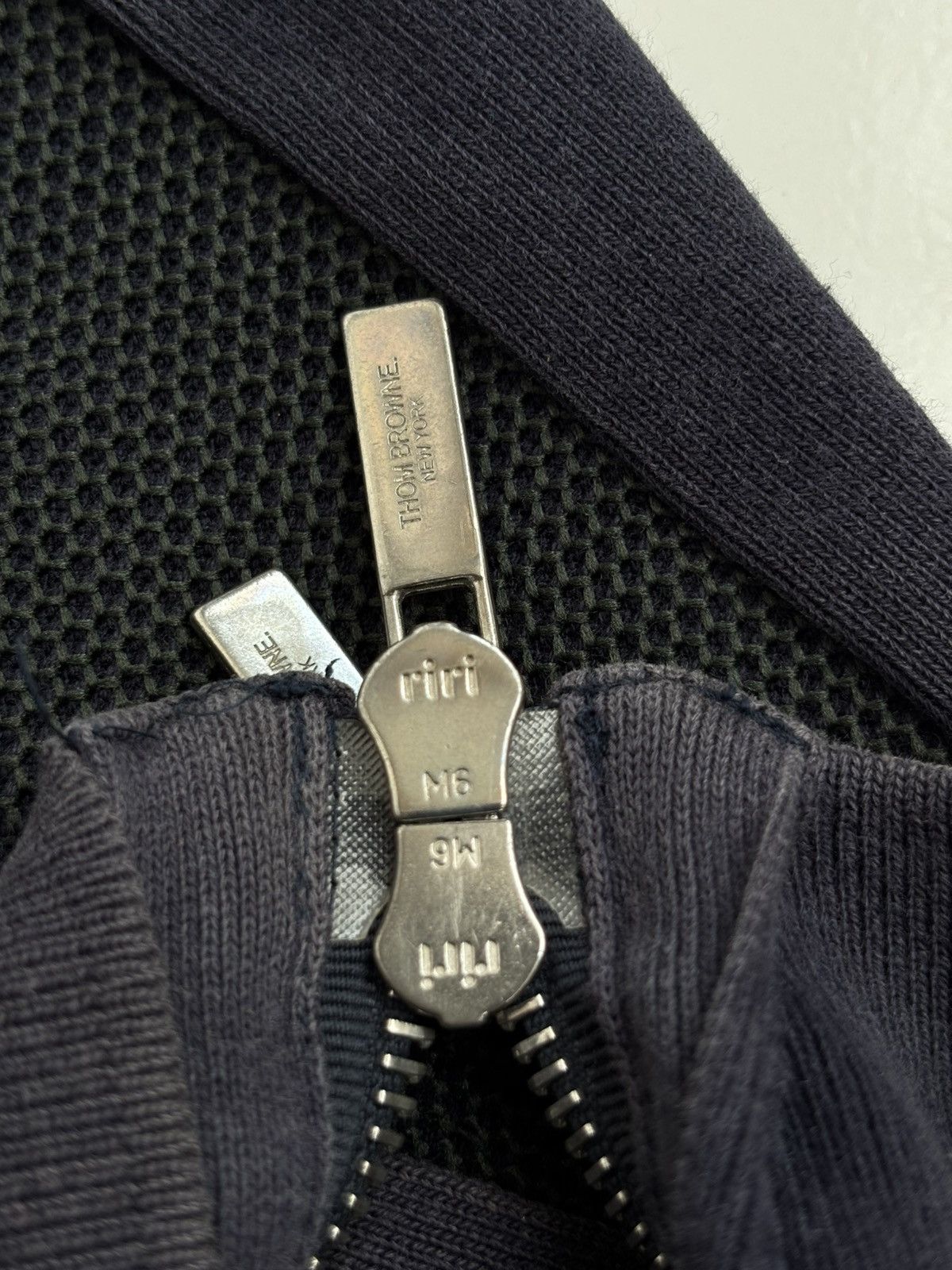 Thom Browne Two Tone Mesh Zip Hoodie Size US M / EU 48-50 / 2 - 7 Thumbnail