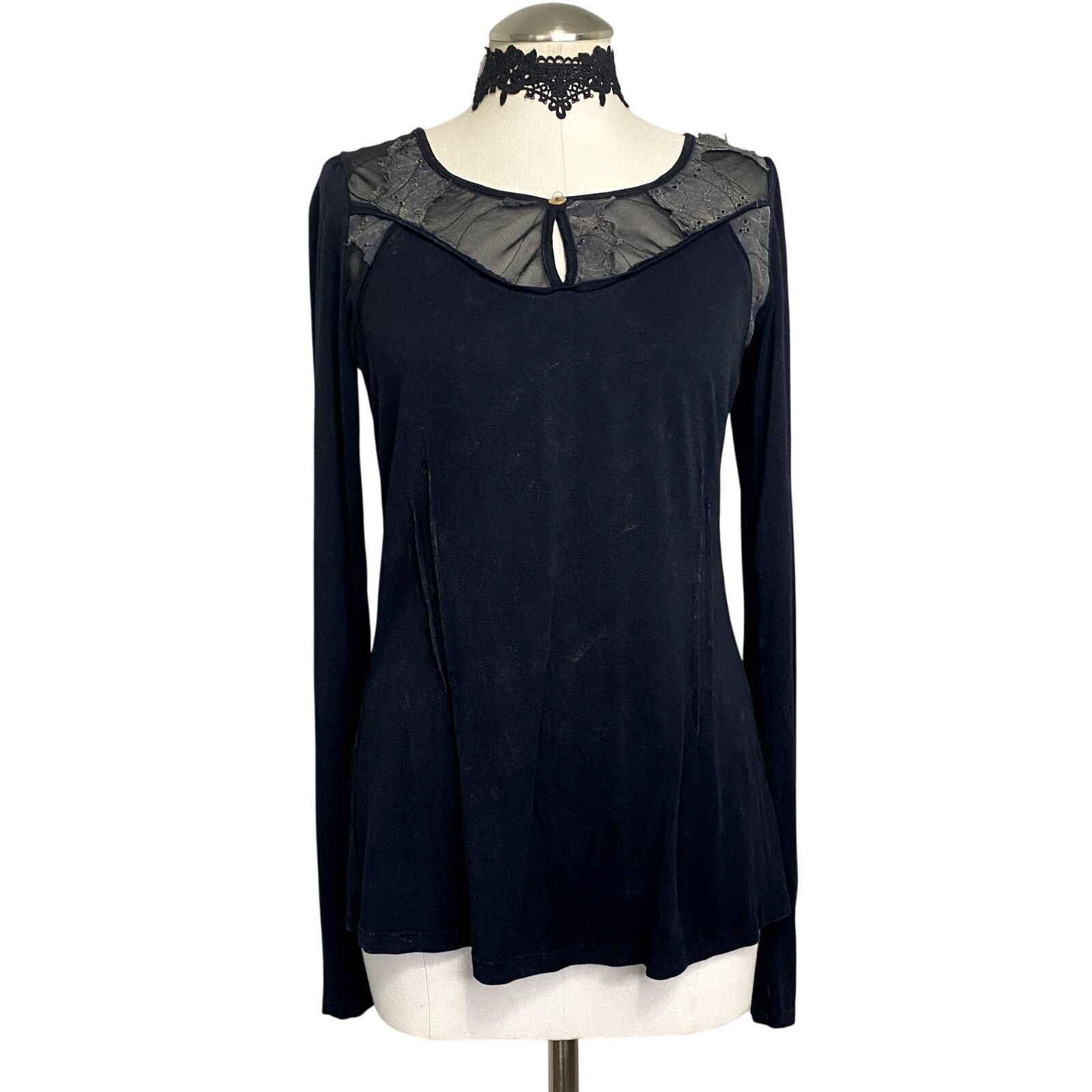 Vintage Vintage Y2k USA Kimchi Blue Coquette Grunge Longsleeve Top Size S / US 4 / IT 40 - 1 Thumbnail