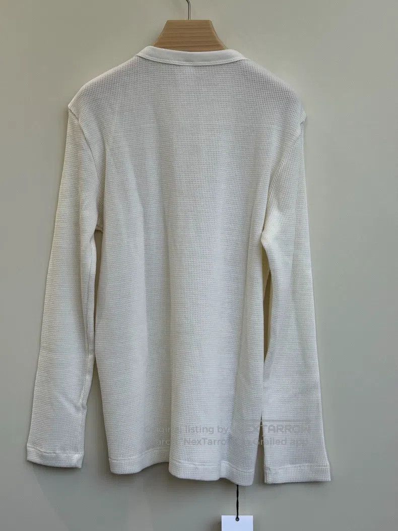 Chrome Hearts CHROME HEARTS Size M Beige White Waffle Wool Long Sleeve T- Size US M / EU 48-50 / 2 - 8 Thumbnail