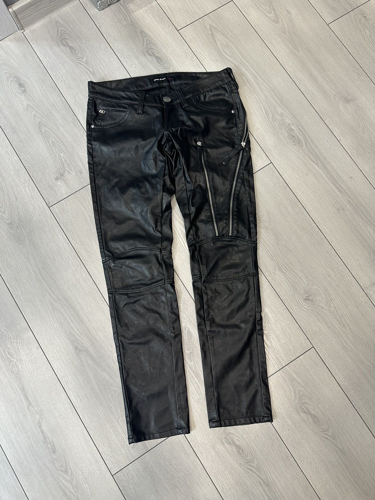 Vintage 🖤 MISS SIXTY VINTAGE LEATHER PANTS Y2K ALT ROCK PUNK | Grailed