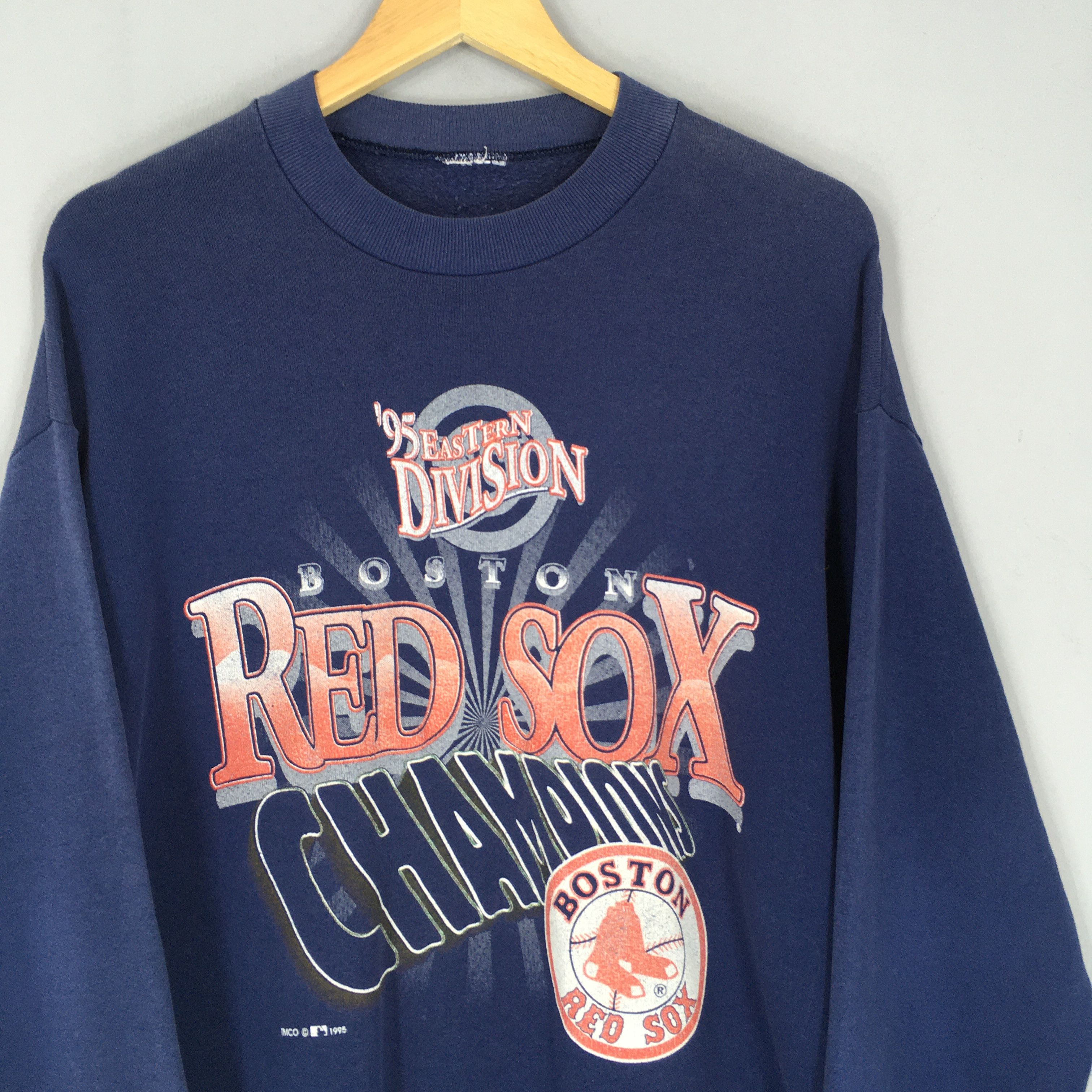 MLB × Vintage Vintage 90s Boston Red Sox MLB Sweatshirt Large Size US L / EU 52-54 / 3 - 2 Thumbnail