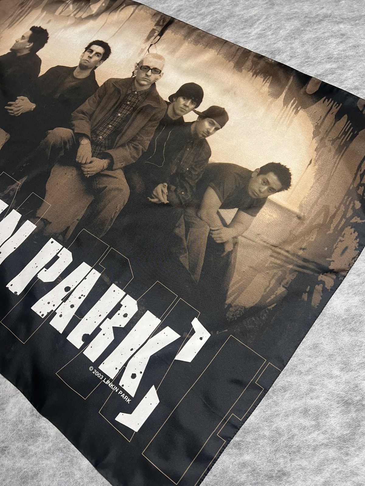 Band Tees Vintage 2003 Linkin Park Rock Flag Poster Size ONE SIZE - 3 Thumbnail