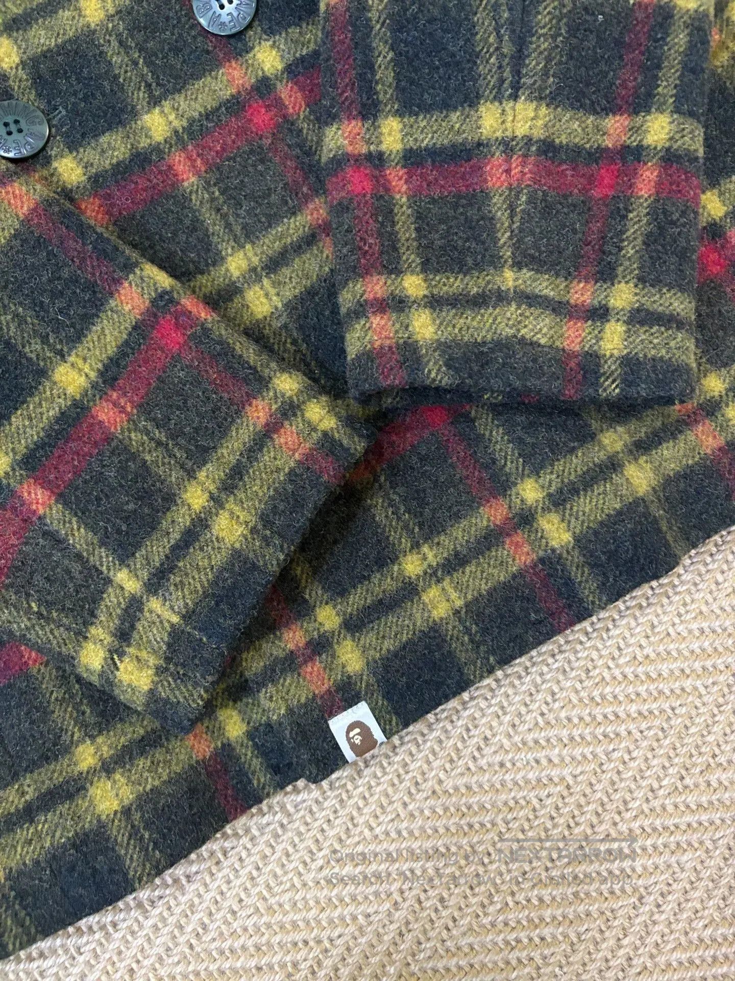 Bape bape check jacket with double-breasted style. Size US XL / EU 56 / 4 - 8 Thumbnail