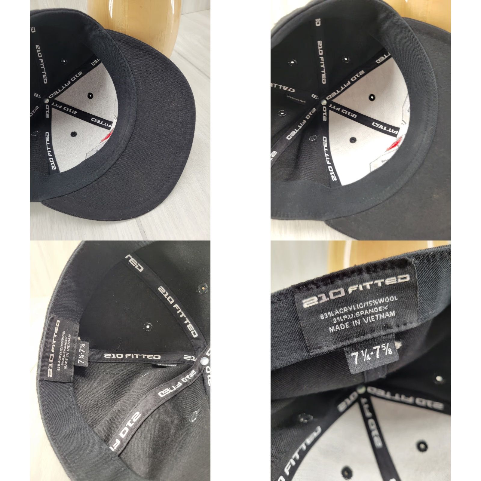 Vintage AKA RC Hobby Hat Black Fitted 7 1/4-7 5/8 Baseball Cap Men 7 1/4 Black Solid 210 Fitted BRC Size ONE SIZE - 9 Thumbnail