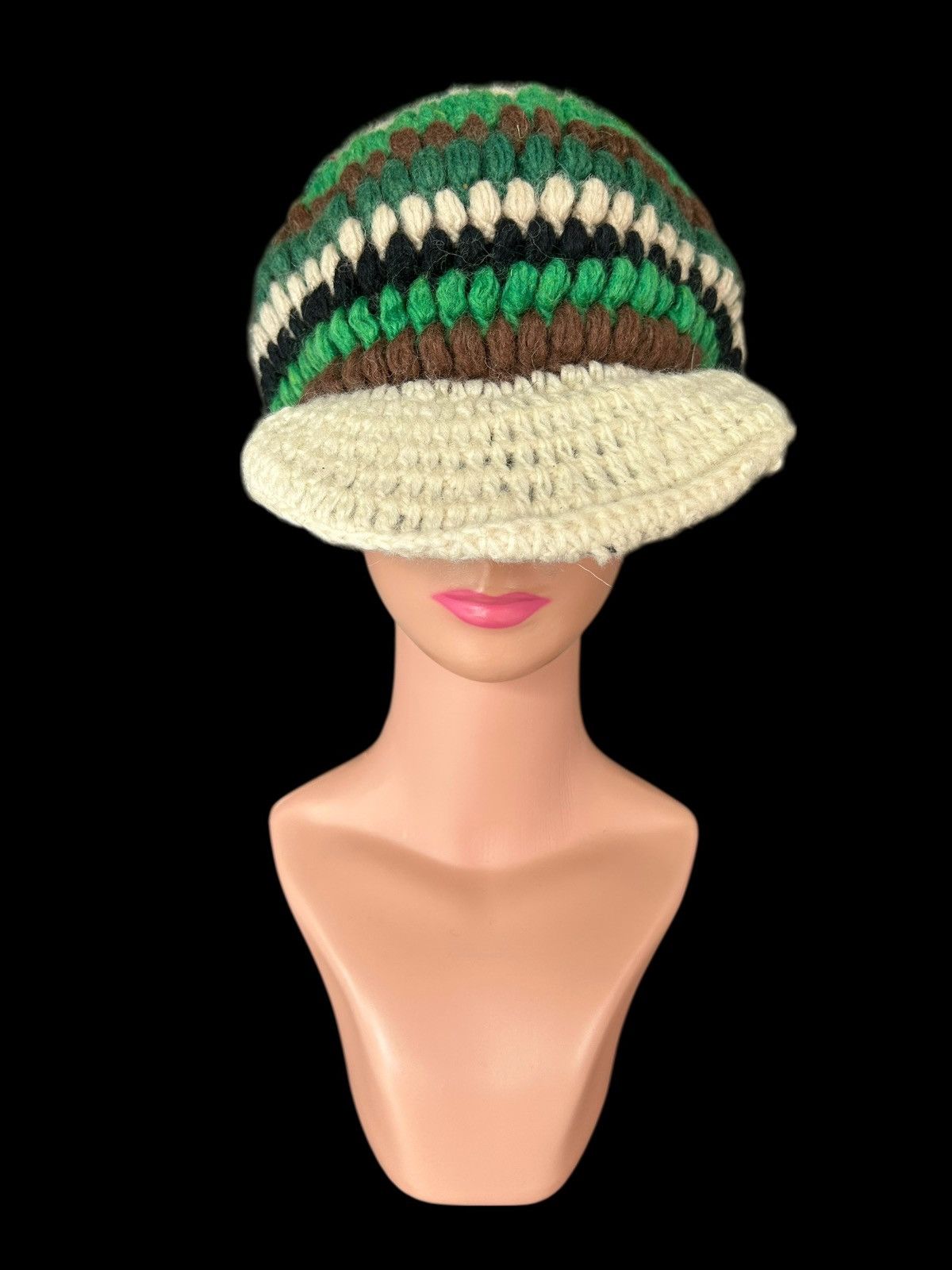 Kapital Crochet Knitted Handmade hairy Hats Size ONE SIZE - 3 Thumbnail