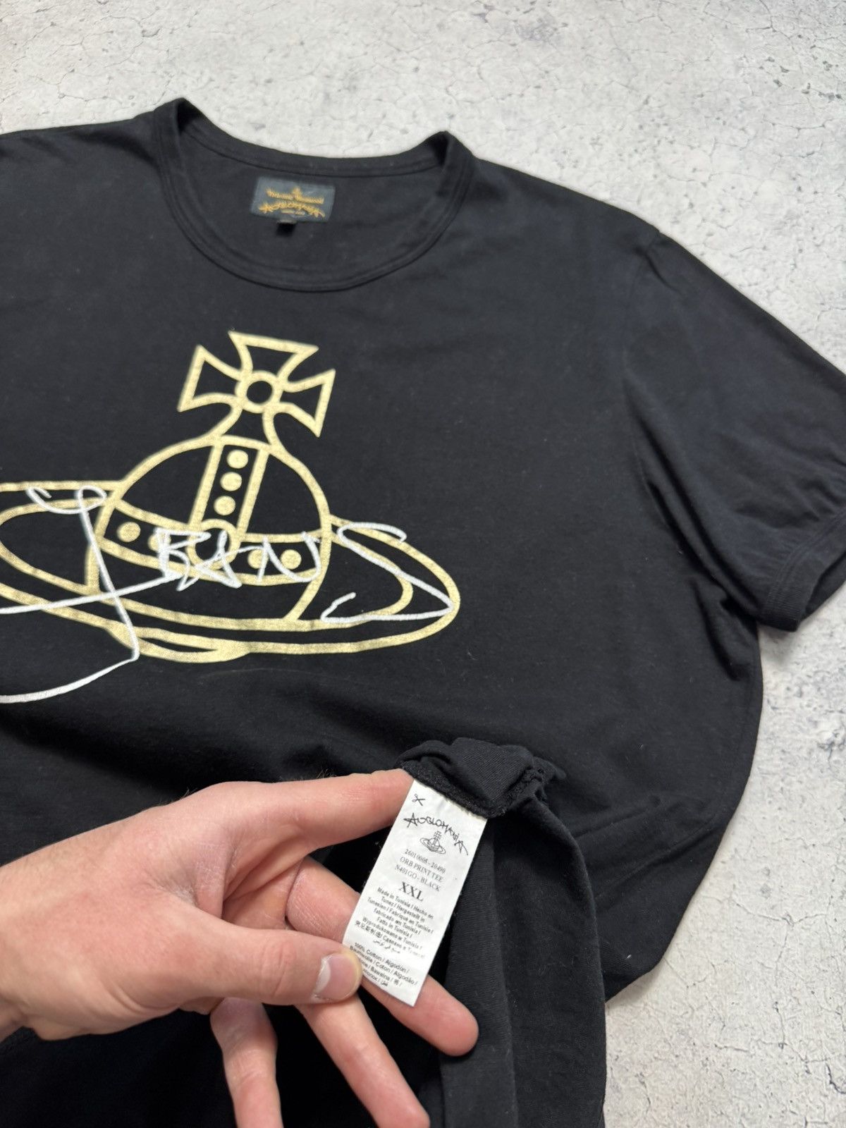 Vivienne Westwood Vivienne Westwood Anglomania Luxury Vintage T-Shirt Big Logo Size US XL / EU 56 / 4 - 8 Thumbnail